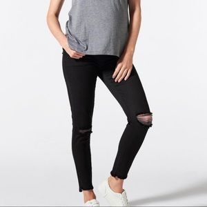 Blanqi Denim Maternity Belly Support Skinny Jeans